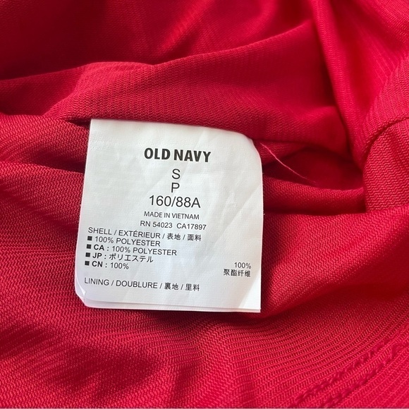 Old Navy Printed Red Dress Size Small - Picture 4 of 4